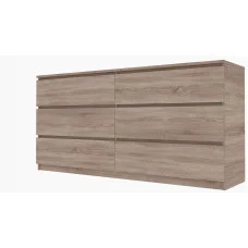 Chest of drawers 1500х376х730 mm Bright chipboard